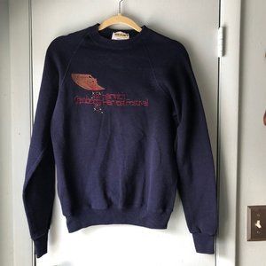 Vintage Sweatshirt Harwich Cranberry Festival Cape Cod Massachusetts USA Blue